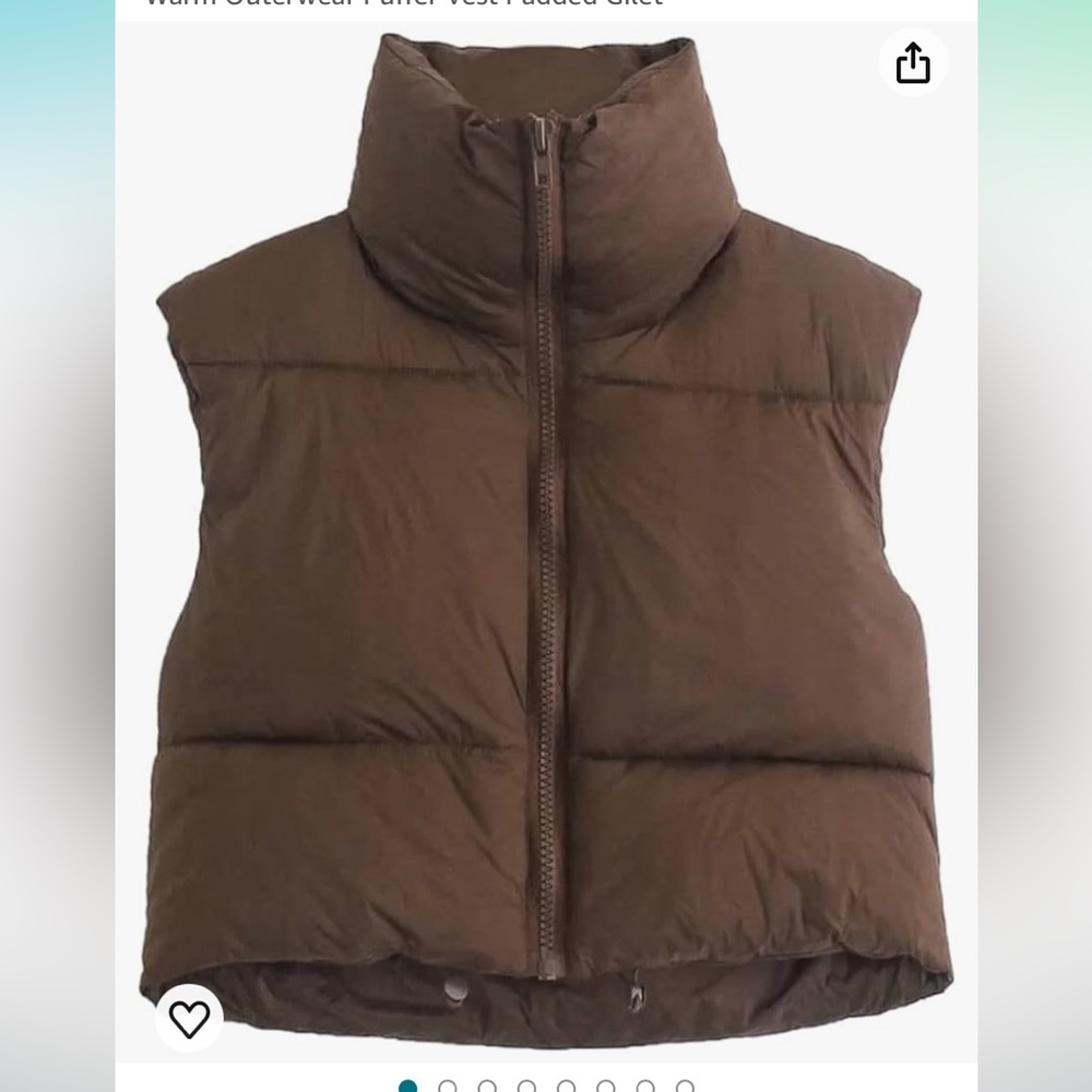 Cropped Puffer Vest